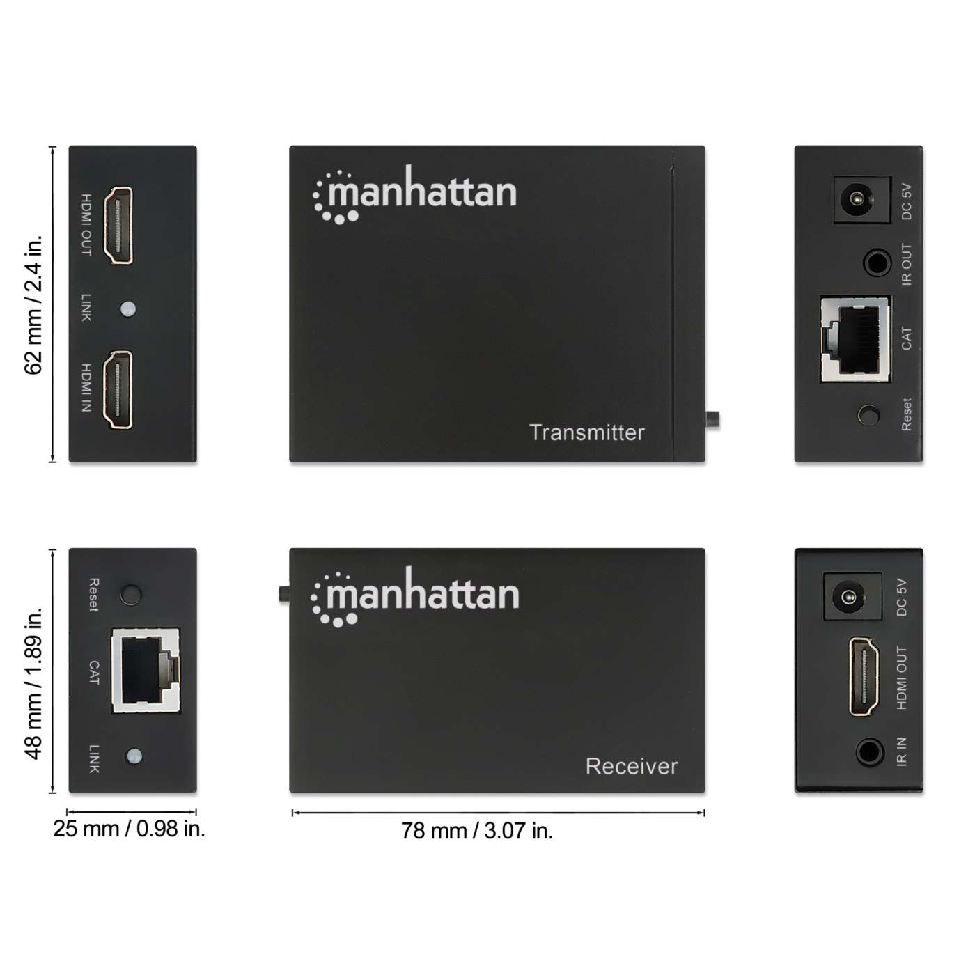 Kit extensor HDMI sobre Ethernet 1080p Image 8