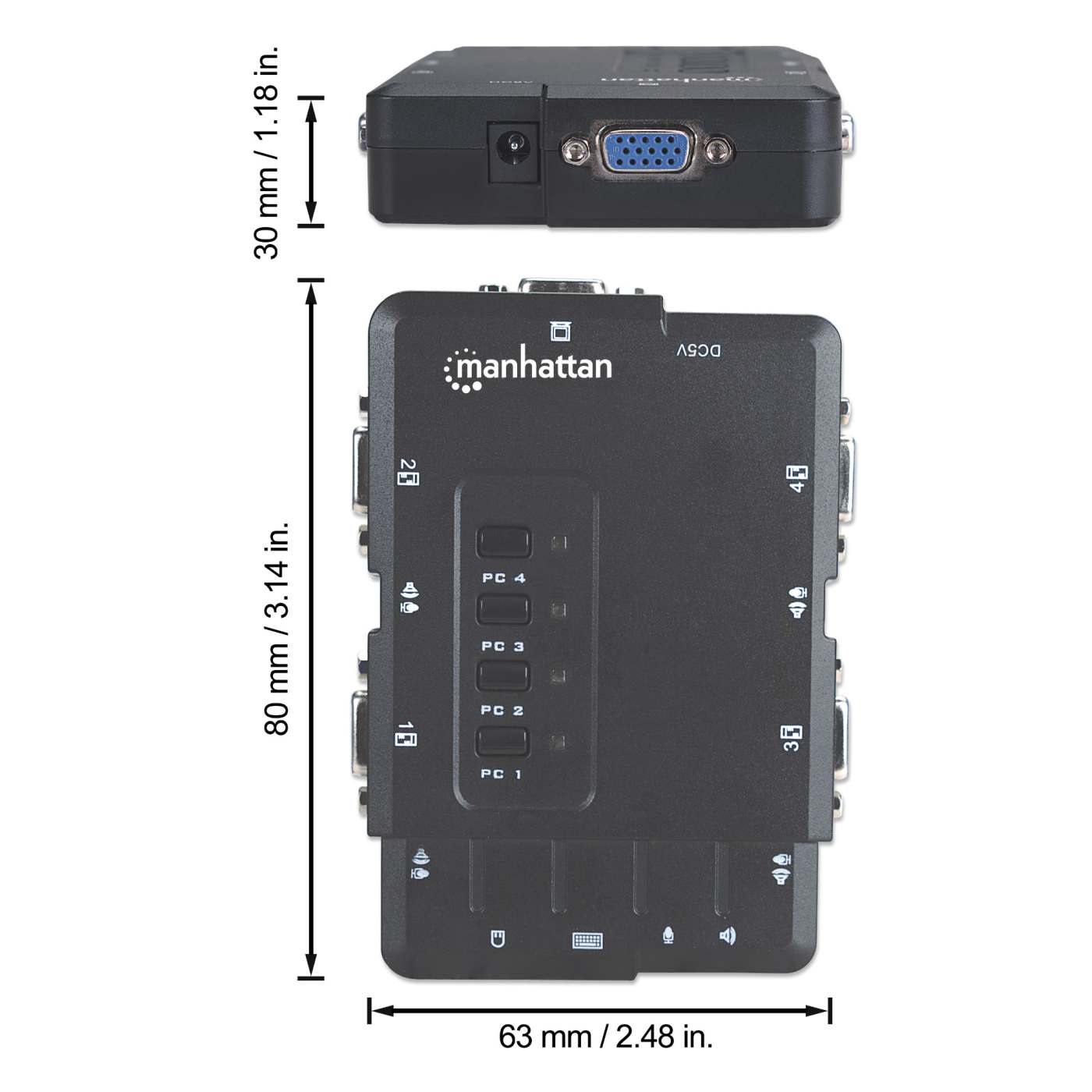 Switch KVM Compacto de 4 Puertos Image 11