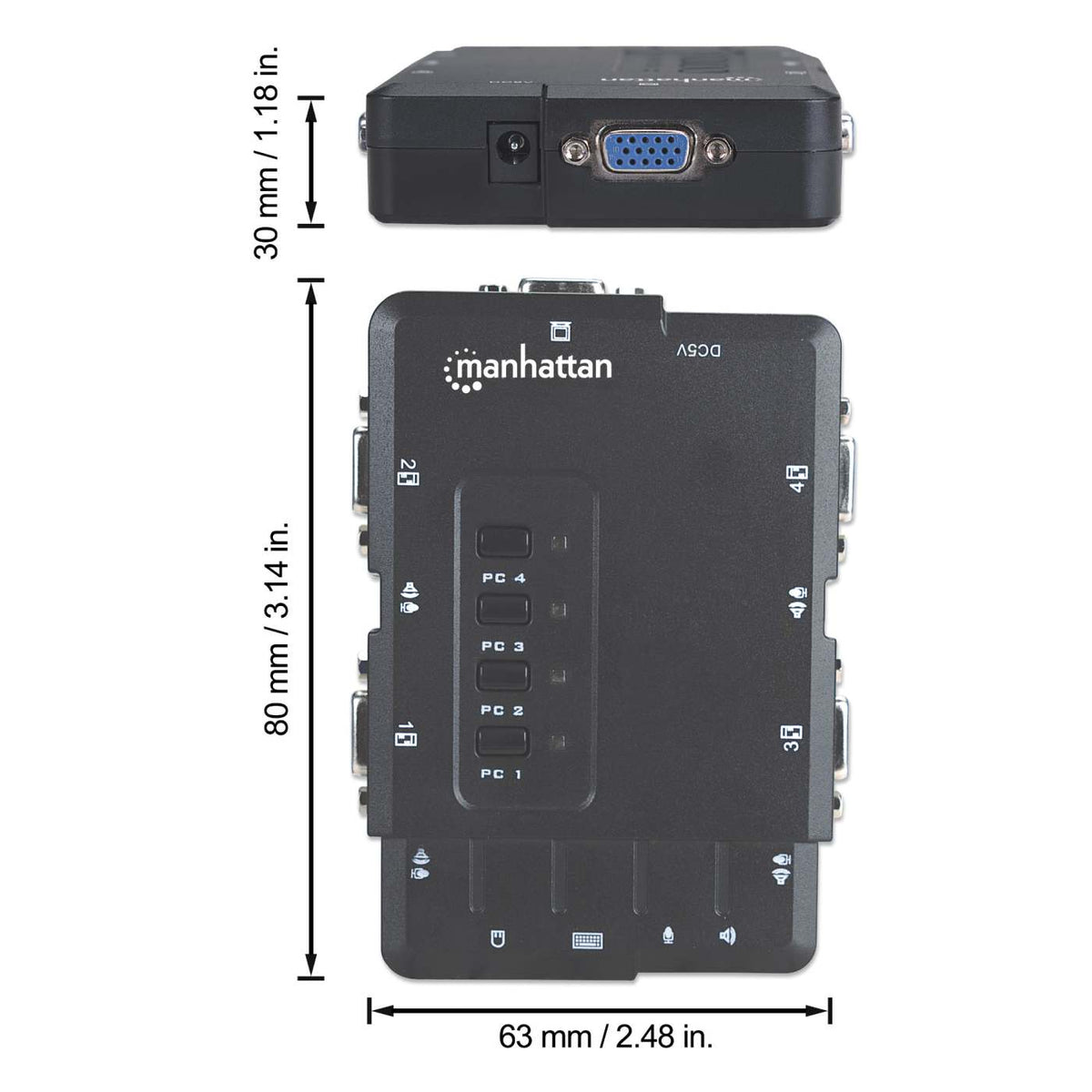 Switch KVM Compacto de 4 Puertos Image 11