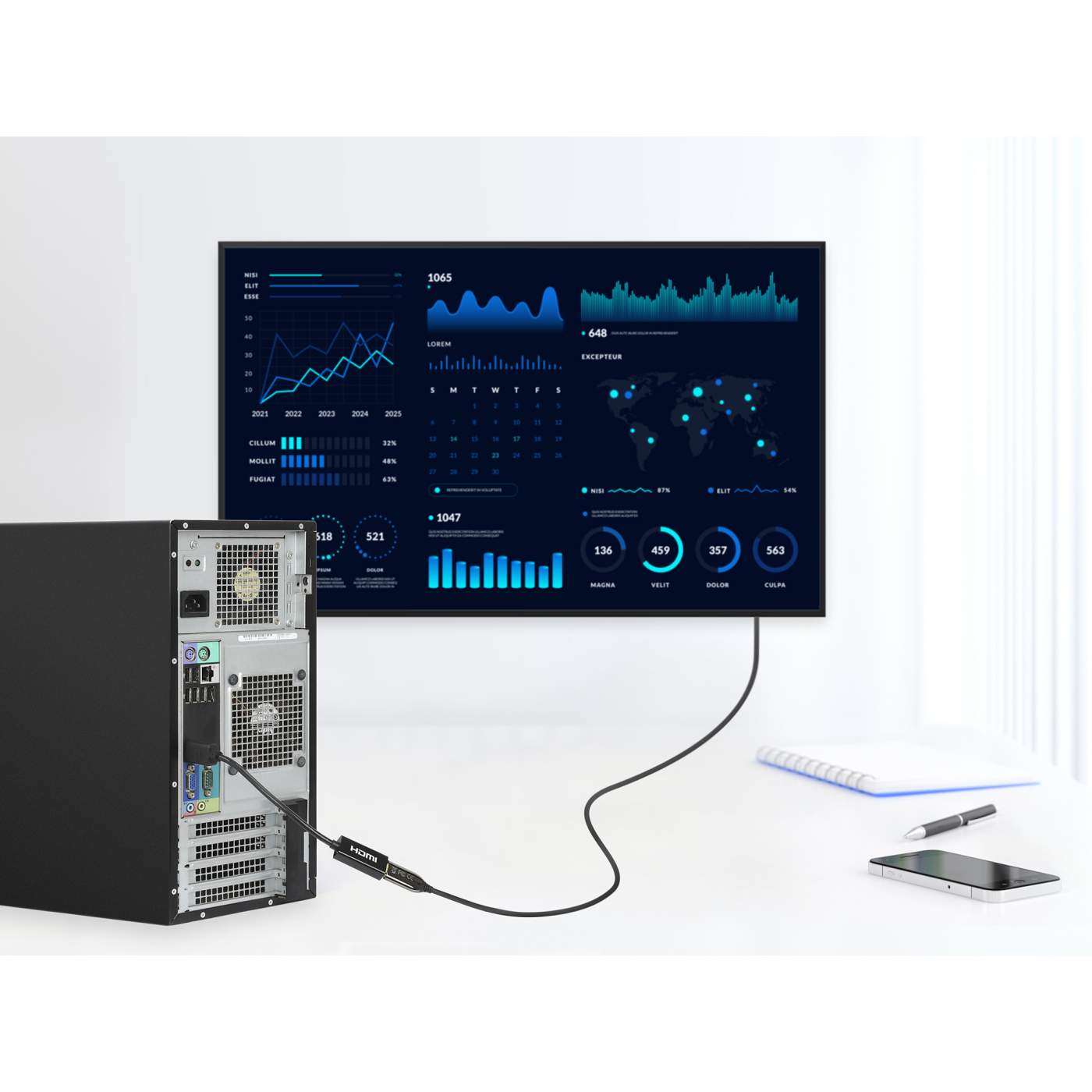 MH, Active DP to HDMI adapter, 4K@60Hz Image 7