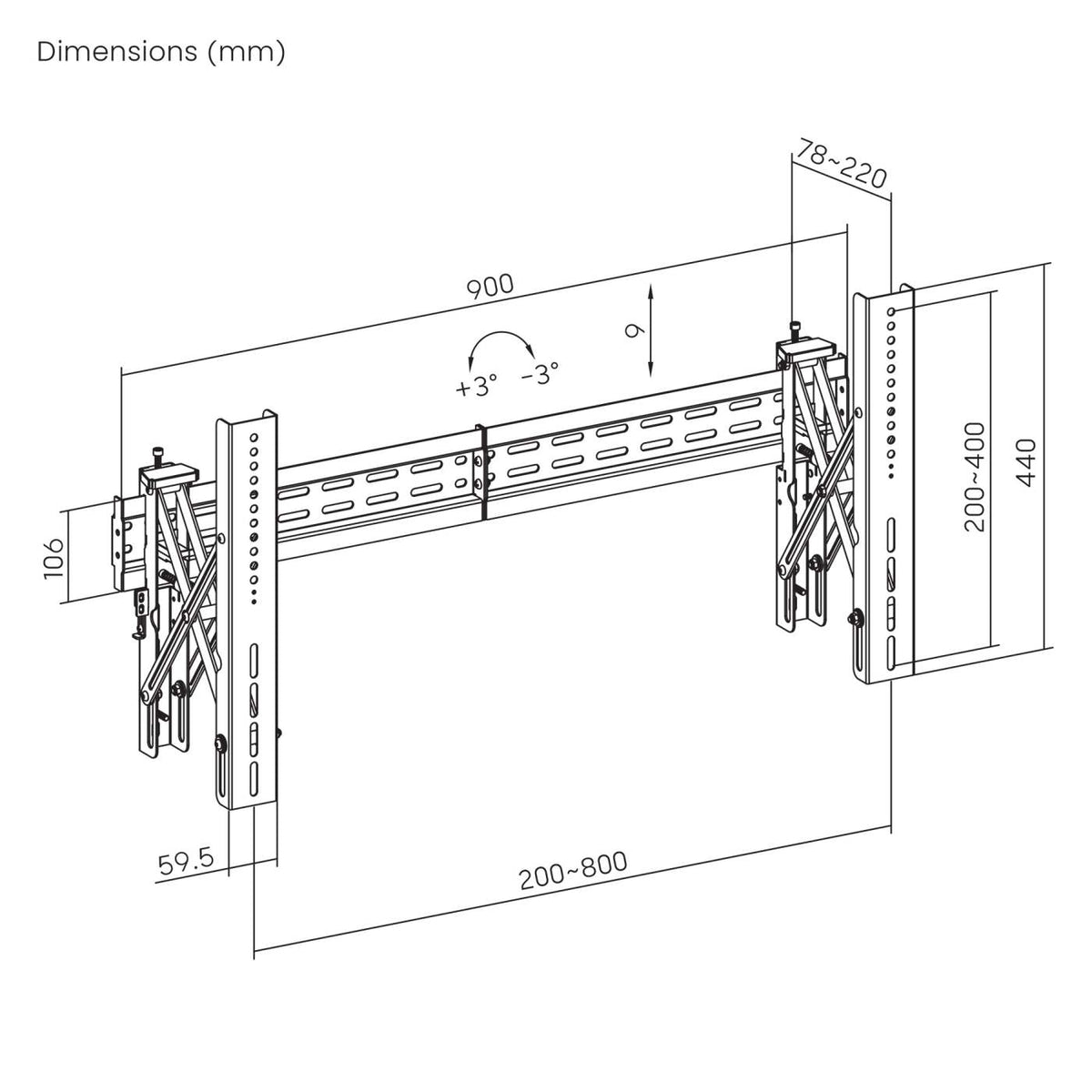 Soporte para Videowall con sistema Pop-Out para pantallas de 37" a 80" Image 14