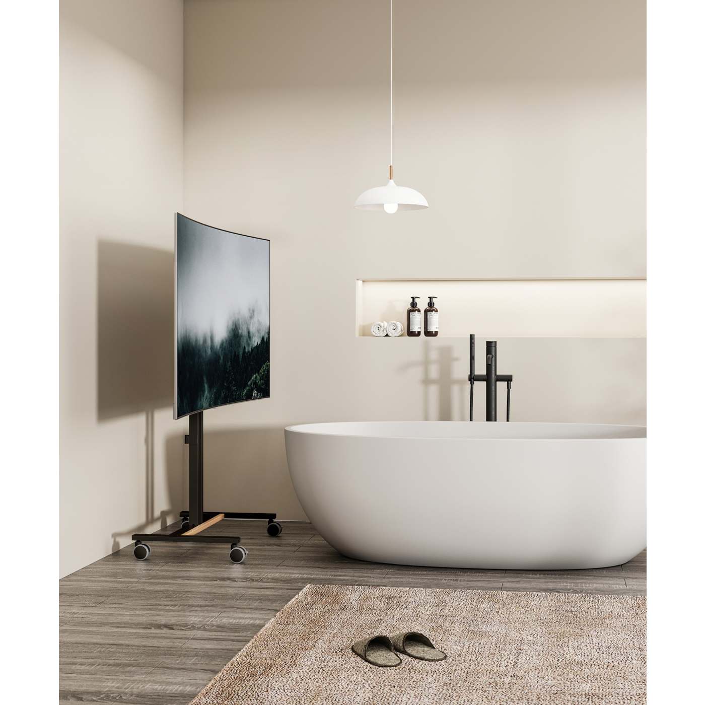 Soporte de TV portátil y ajustable en altura Image 15