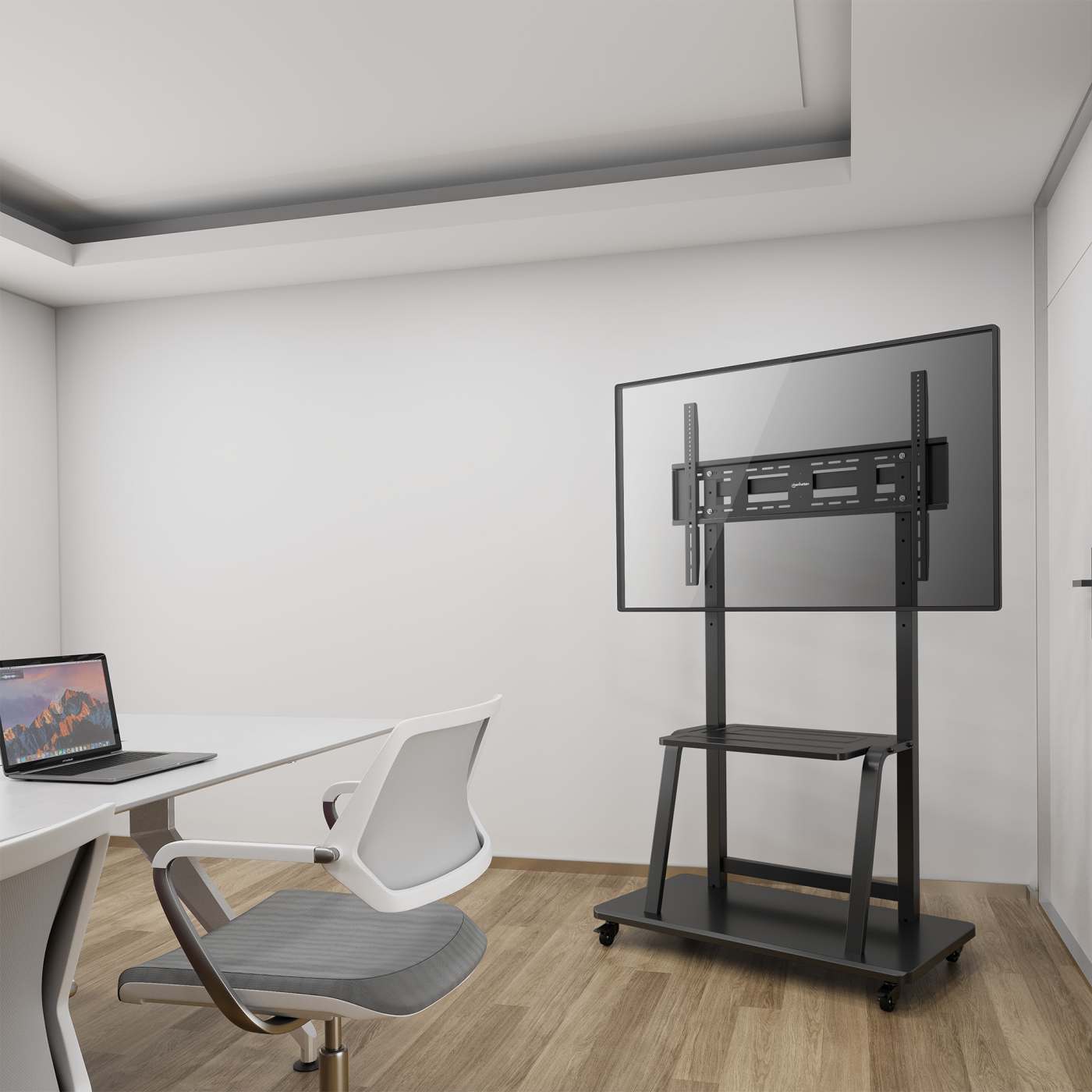 Carrito de TV multimedia de altura regulable ultra resistente Image 9