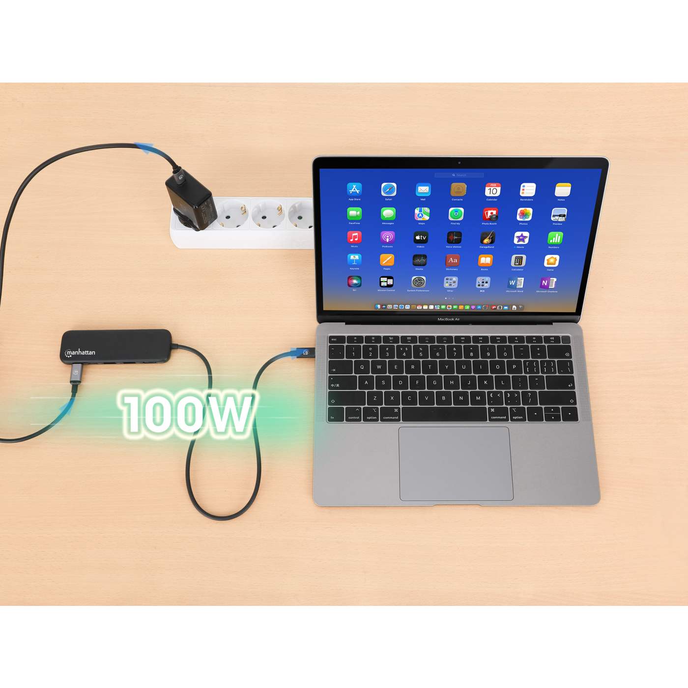 Docking Station USB-C con 5 puertos y 100 W PD Image 10