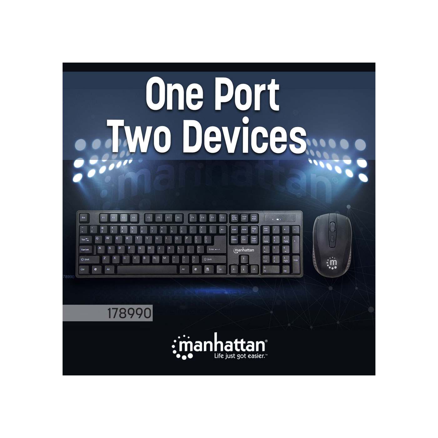 Kit de teclado y mouse óptico inalámbricos Image 6