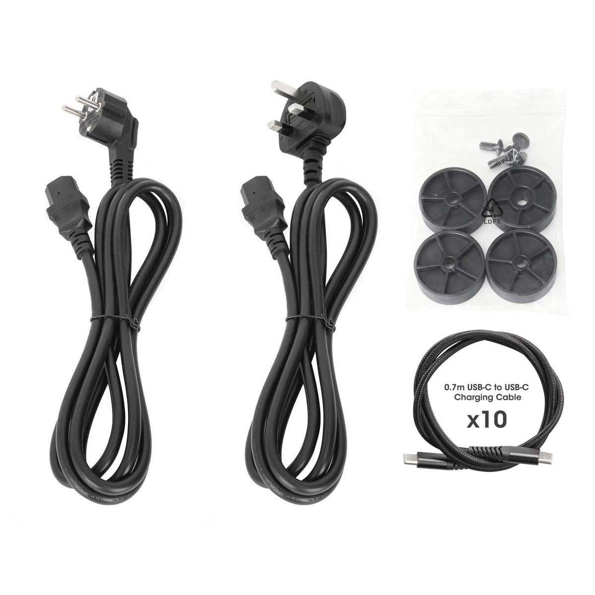 Gabinete de carga de escritorio USB-C de 10 puertos - 30 W por puerto Image 12