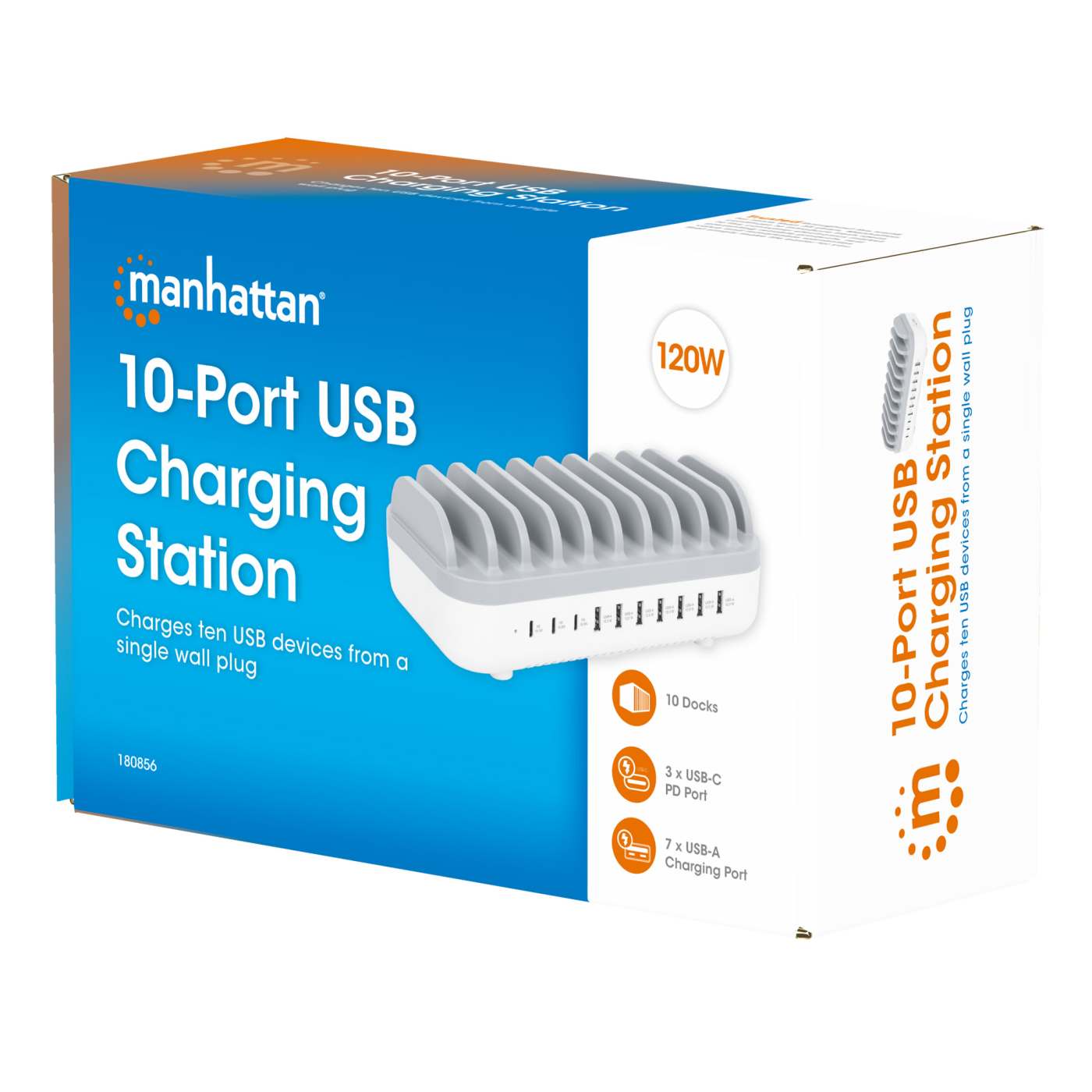 Estación de carga de 10 puertos USB - 120 W Packaging Image 2
