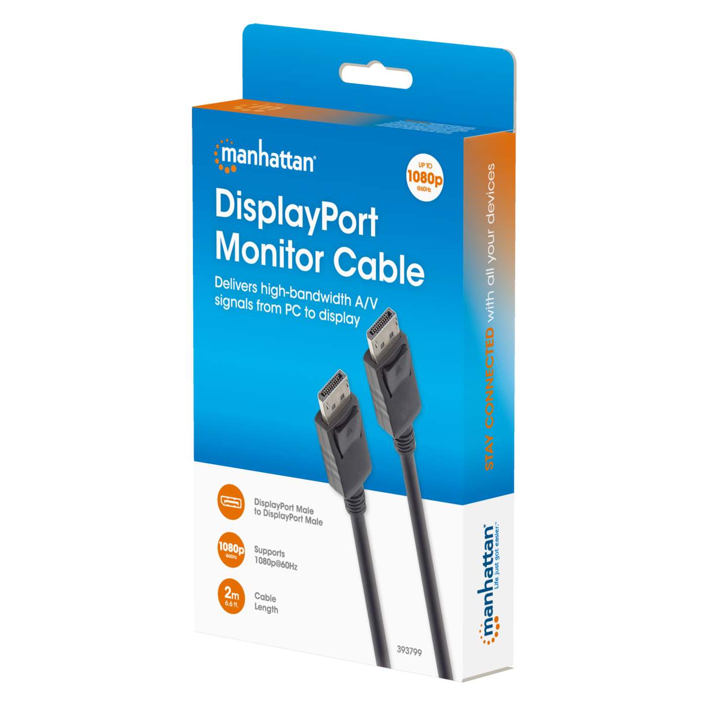 1080p Cable para Monitor DisplayPort Packaging Image 2