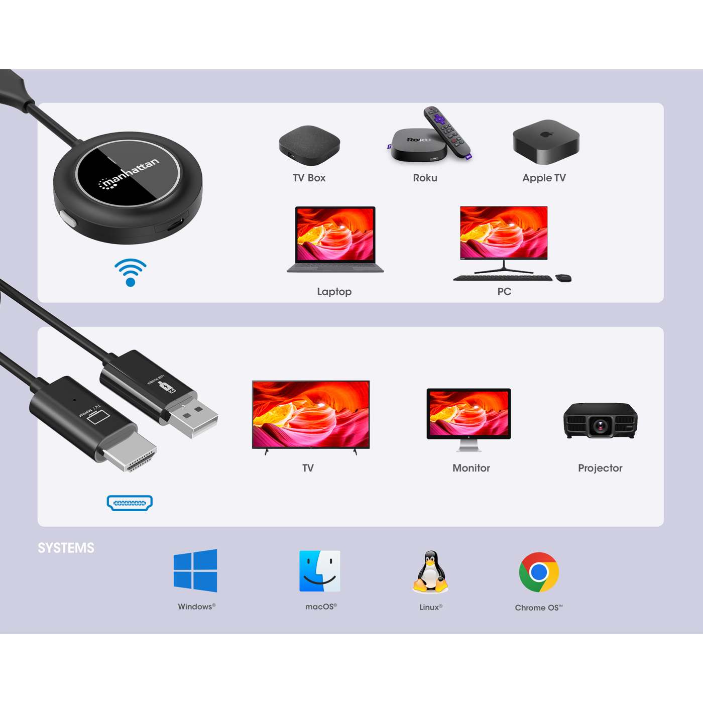 Kit de presentación de pantalla HDMI inalámbrica 1080p con transmisor HDMI Image 8