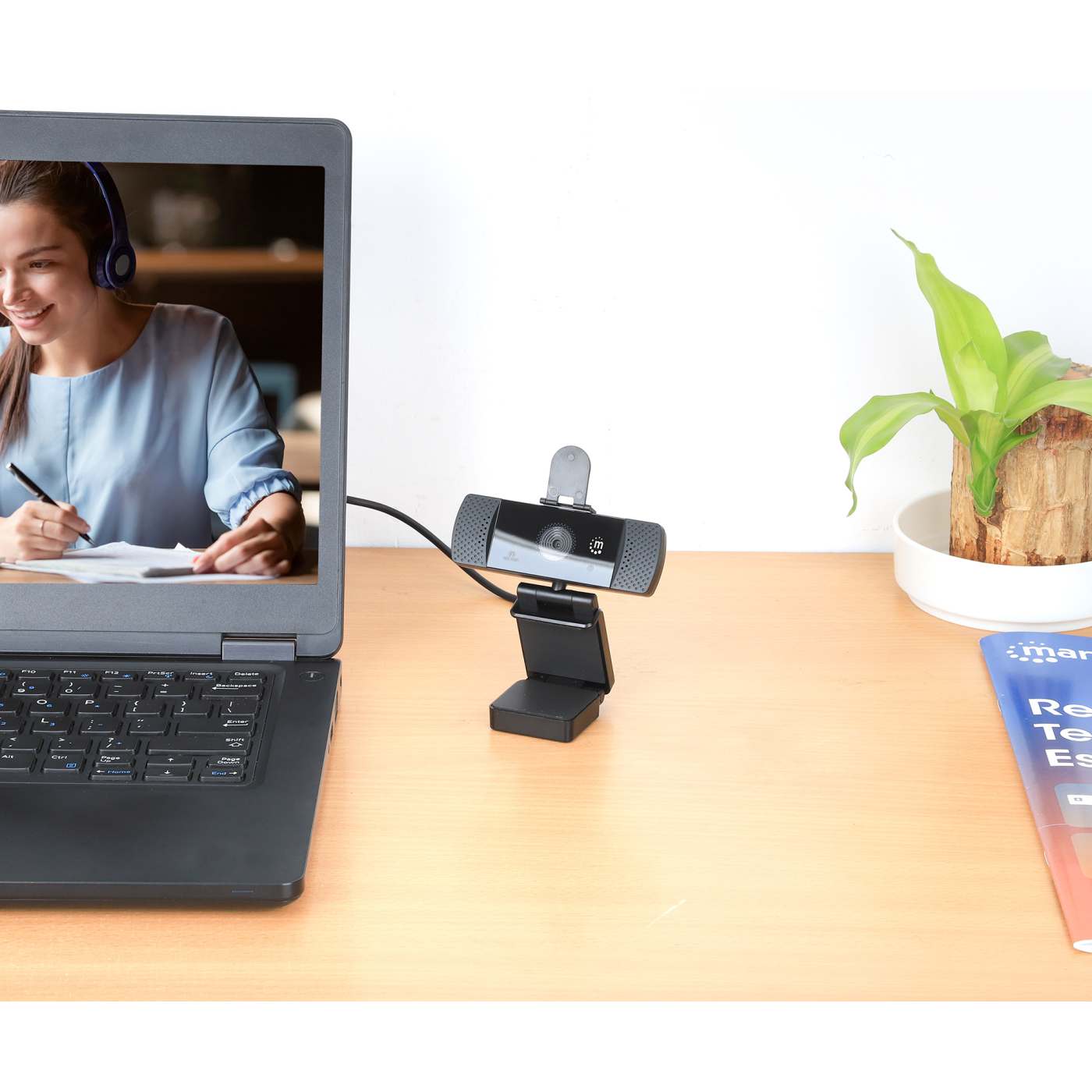 Webcam USB Quad-HD 1440p con rotación 360° Image 3