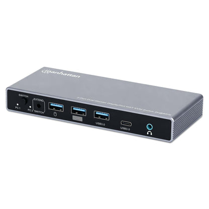 Conmutador KVM MST DisplayPort de 2 puertos para doble monitor 4K a 60 Hz Image 1