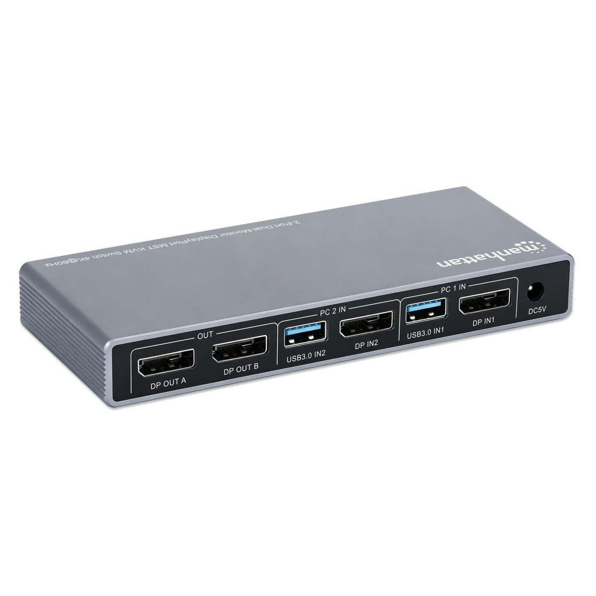 Conmutador KVM MST DisplayPort de 2 puertos para doble monitor 4K a 60 Hz Image 4