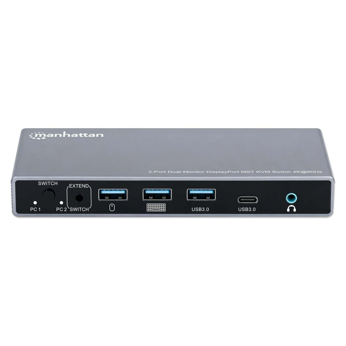 Conmutador KVM MST DisplayPort de 2 puertos para doble monitor 4K a 60 Hz Image 6