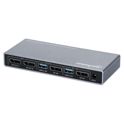 Conmutador KVM MST DisplayPort de 2 puertos para doble monitor 4K a 60 Hz Image 8