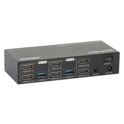 Conmutador KVM HDMI de 2 puertos para doble monitor 8K a 60 Hz Image 4
