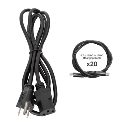 Gabinete móvil de carga con 20 puertos USB-C: 30 W por puerto (700 W) Image 14