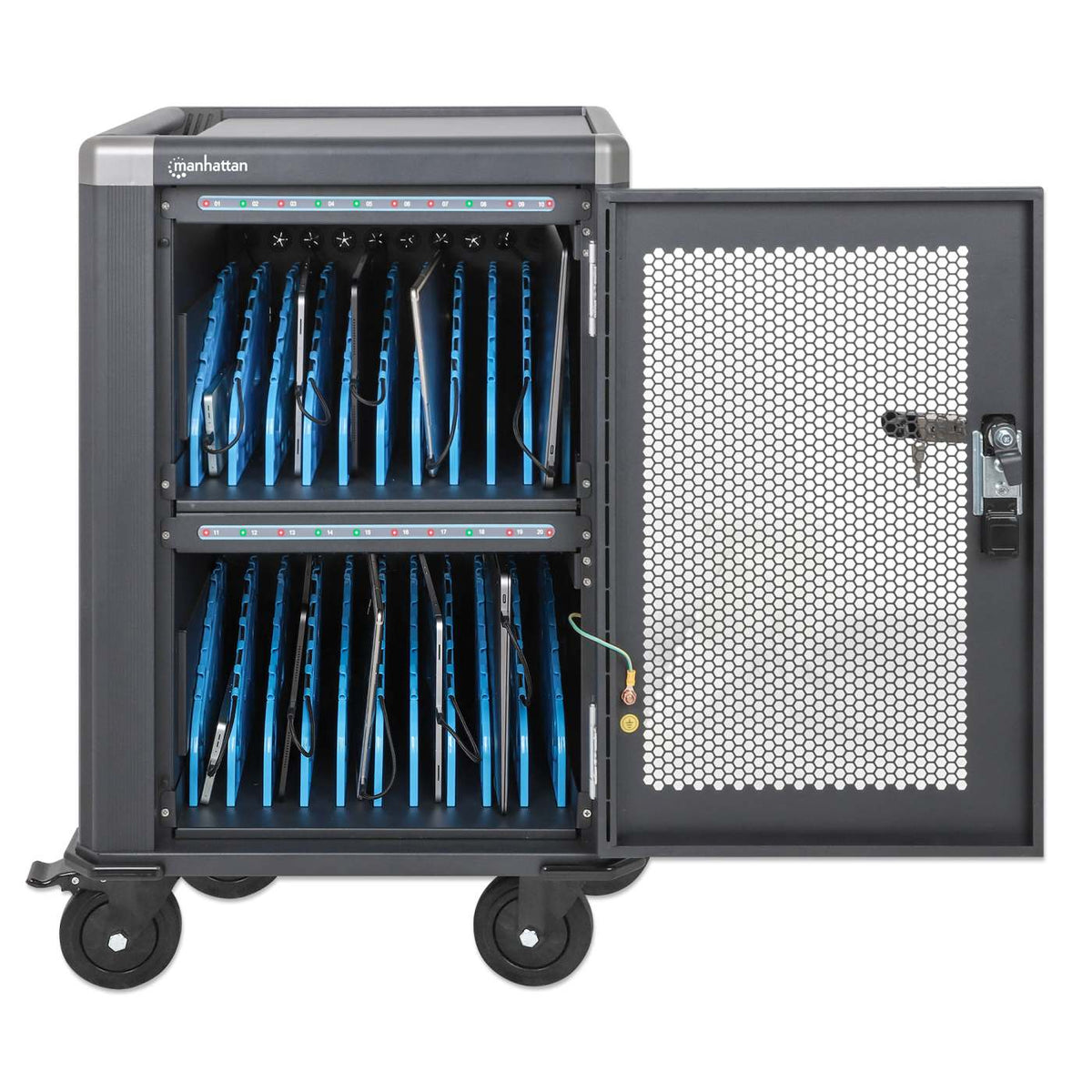 Gabinete móvil de carga con 20 puertos USB-C: 30 W por puerto (700 W) Image 3