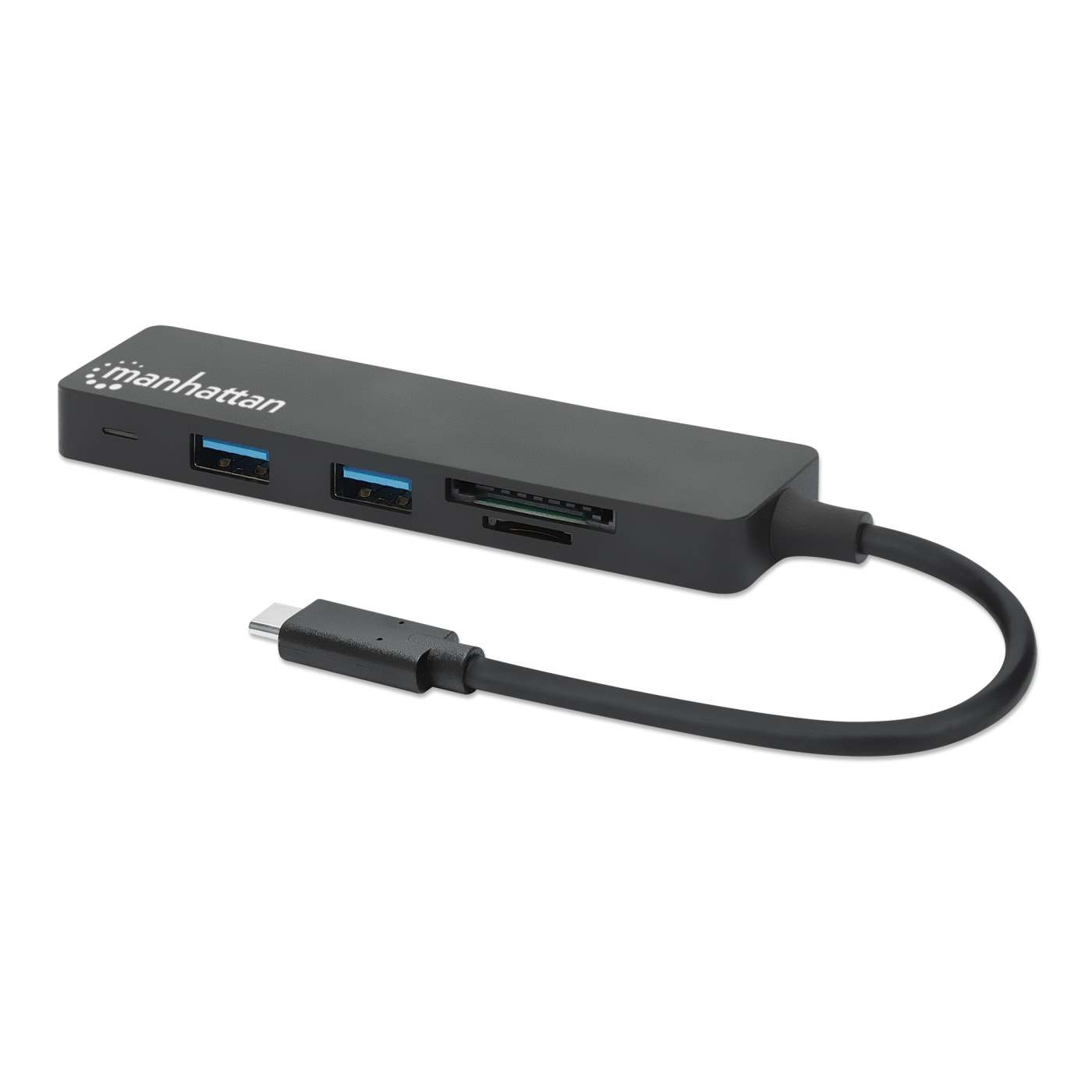 Hub USB 3.2 Gen 1 de 3 puertos con lector de tarjetas Image 1