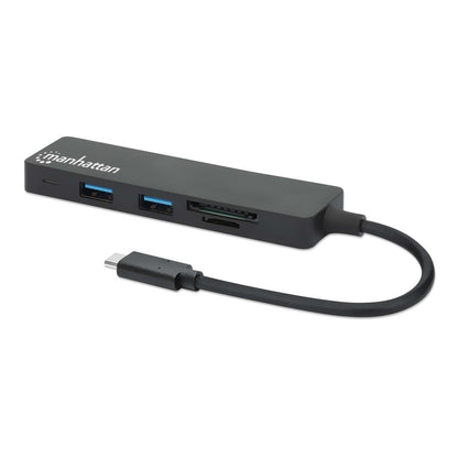 Hub USB 3.2 Gen 1 de 3 puertos con lector de tarjetas Image 1