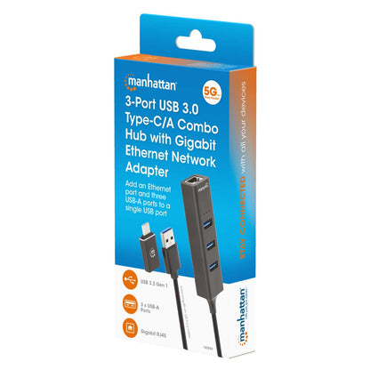 Adaptador de Red GB USB A/C con Hub V3.2 Packaging Image 2