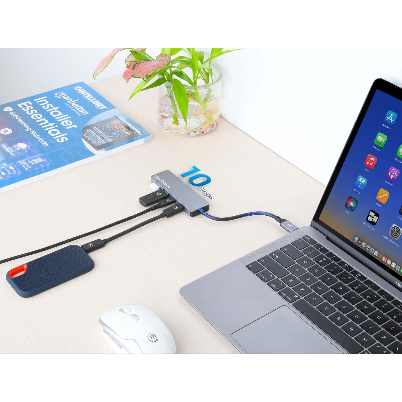 Hub USB-C de 4 puertos de 10G, 2 USB-A + 2 USB-C Image 2