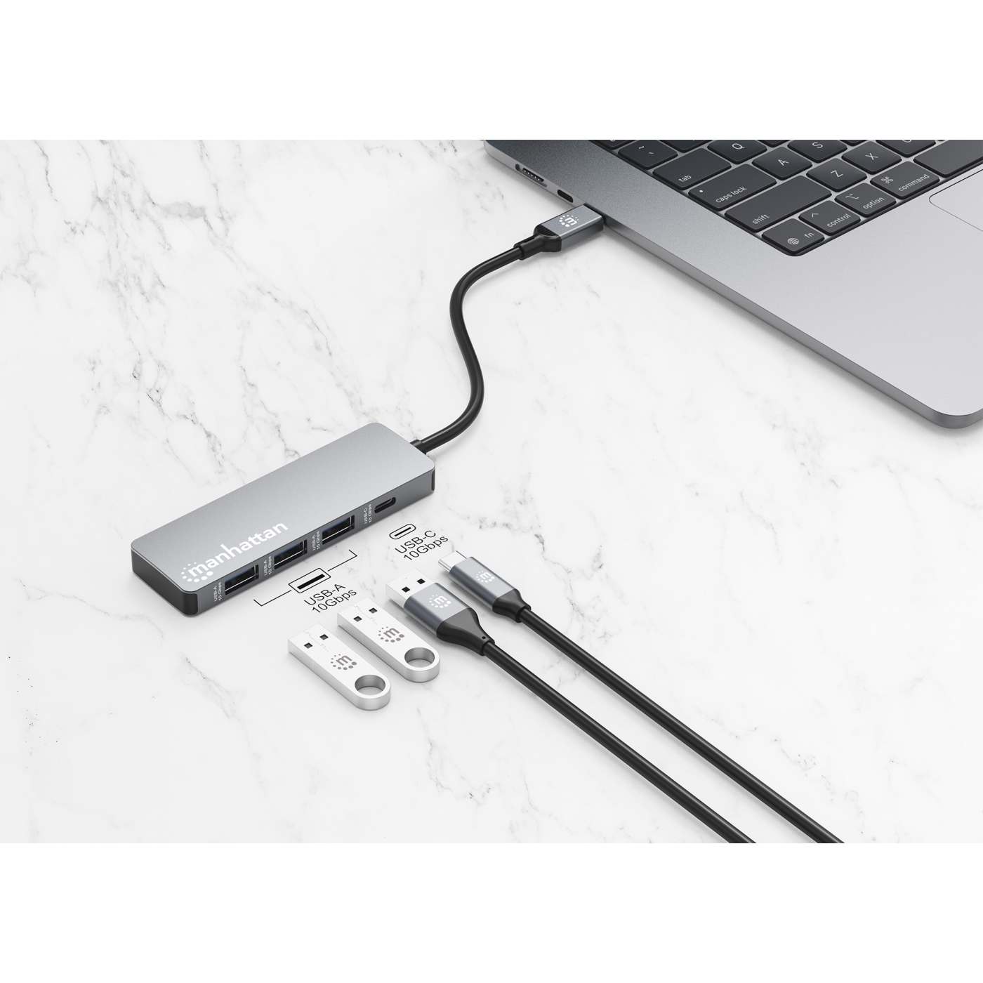 Hub USB-C de 4 puertos de 10G, 3 USB-A + 1 USB-C Image 4