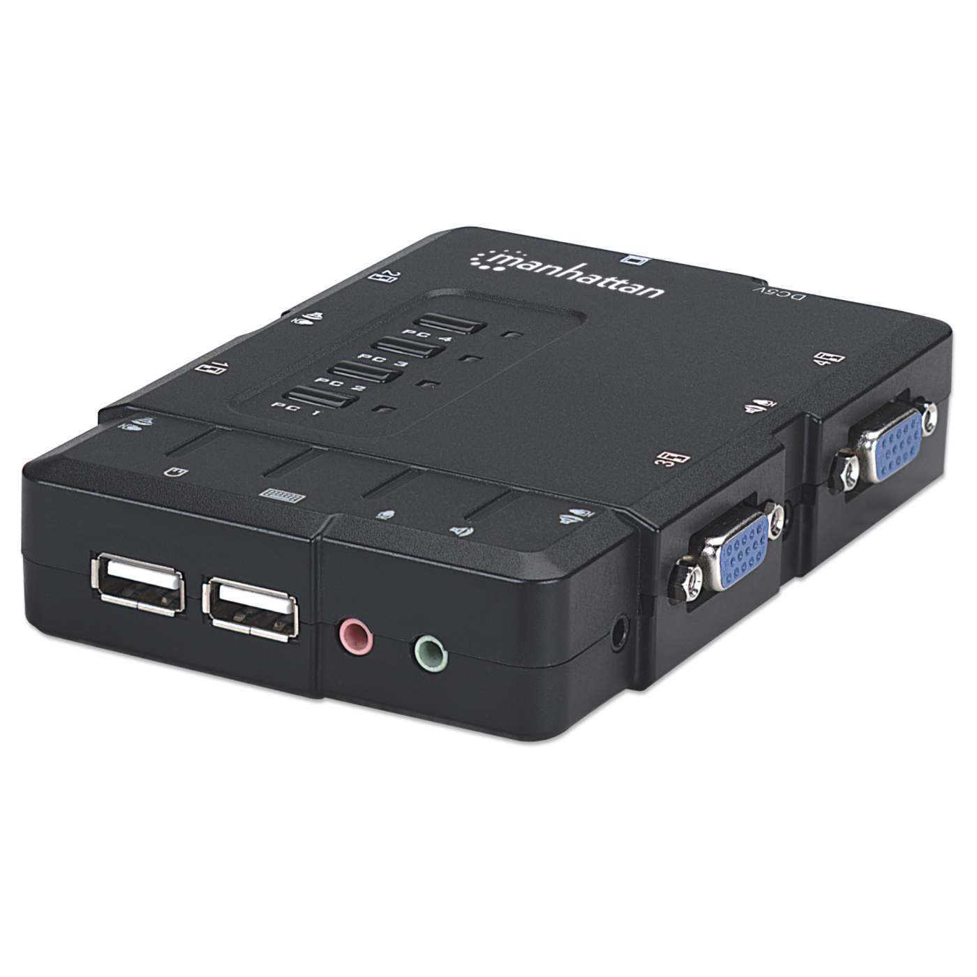 Switch KVM Compacto de 4 Puertos Image 1