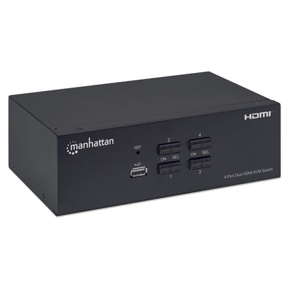Switch KVM HDMI de 4 puertos para dos monitores Image 3