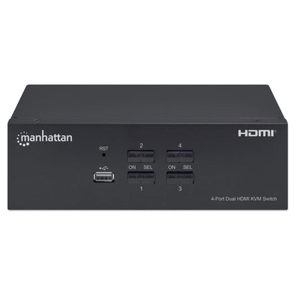 Switch KVM HDMI de 4 puertos para dos monitores Image 4