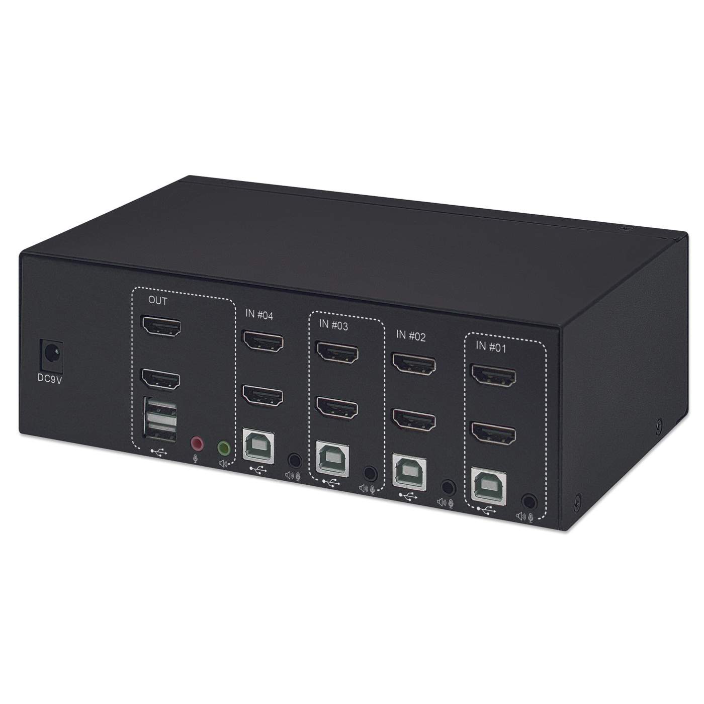 Switch KVM HDMI de 4 puertos para dos monitores Image 5