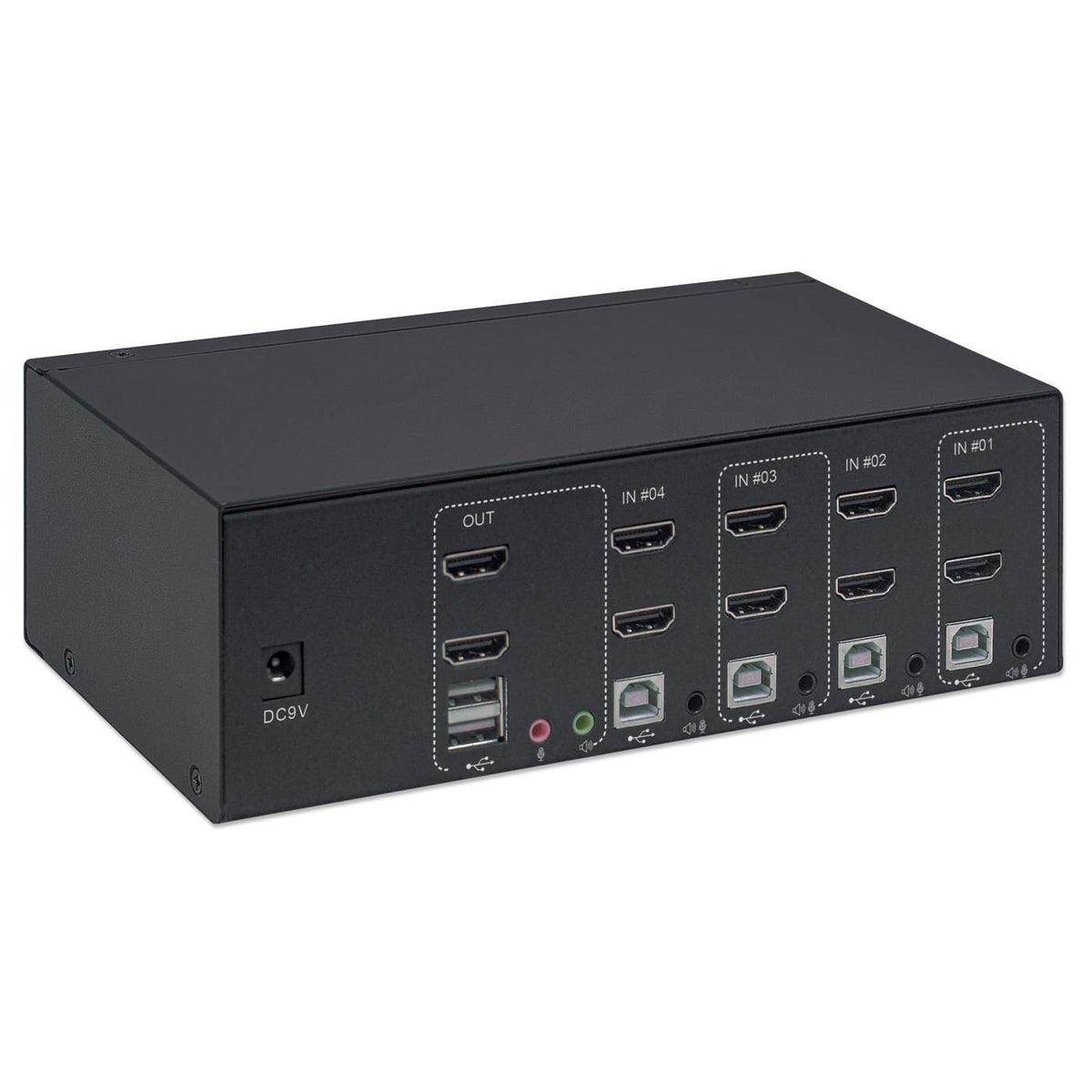 Switch KVM HDMI de 4 puertos para dos monitores Image 6