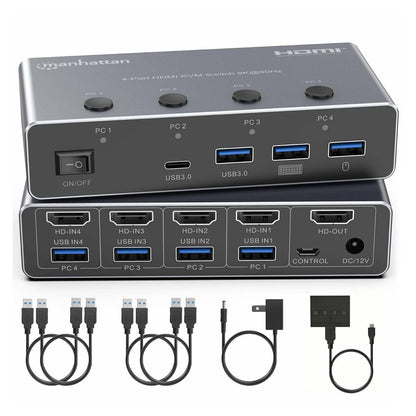 Conmutador KVM HDMI de 4 puertos 8K a 60 Hz Image 14