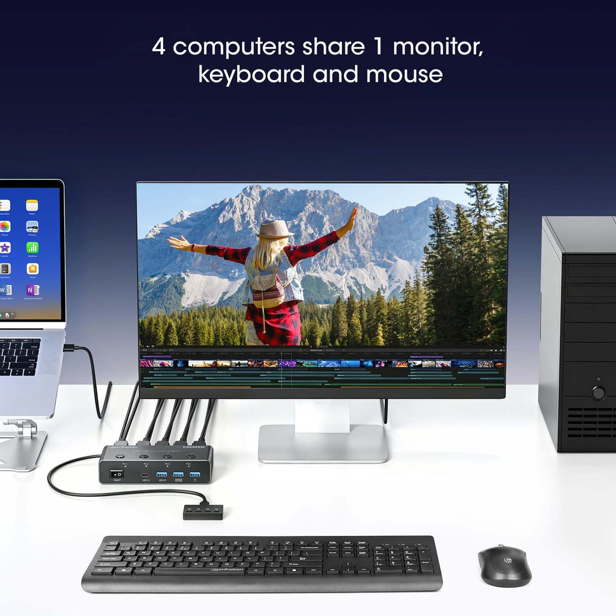 Conmutador KVM HDMI de 4 puertos 8K a 60 Hz Image 5