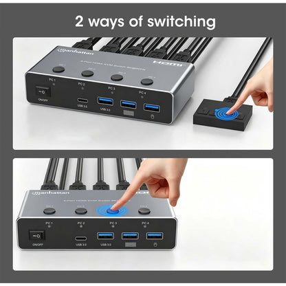 Conmutador KVM HDMI de 4 puertos 8K a 60 Hz Image 7