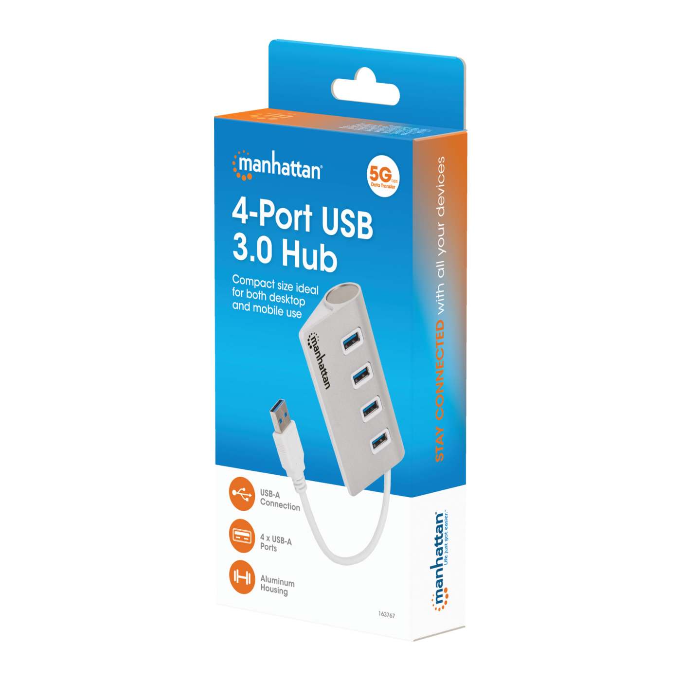 Hub USB 3.0 SuperSpeed de 4 Puertos Packaging Image 2