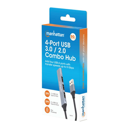 Hub USB combinado con 4 puertos Tipo A Packaging Image 2