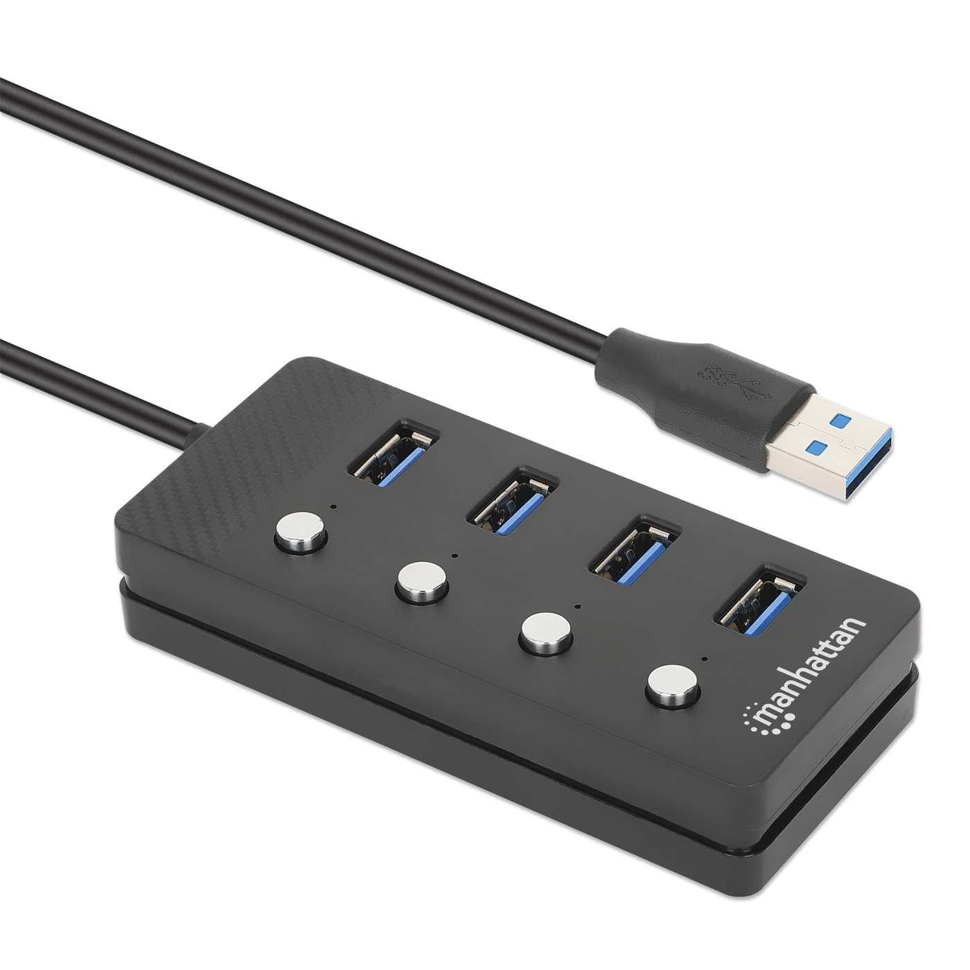 Hub USB 3.2 con 4 puertos Tipo-A e interruptor por puerto Image 3