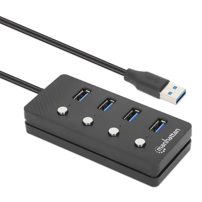 Hub USB 3.2 con 4 puertos Tipo-A e interruptor por puerto Image 3