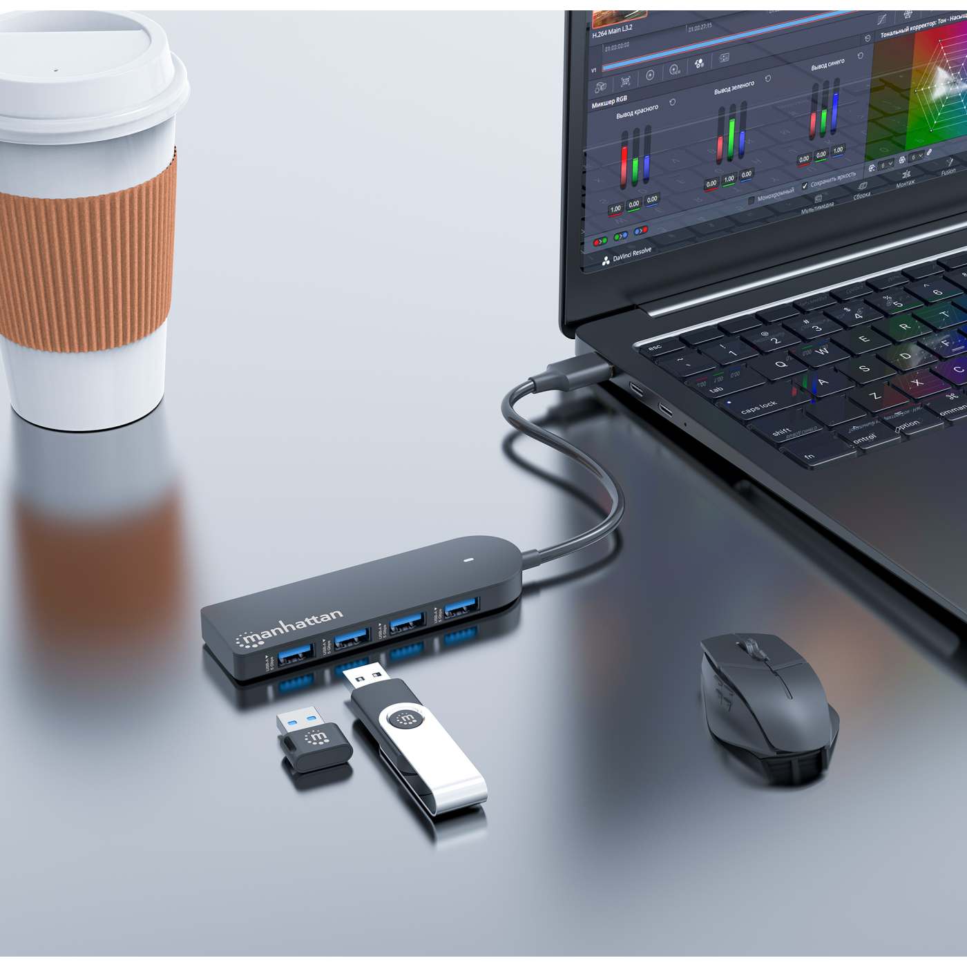 MH USB-C 3.0 to USB-A 3.0(5Gbps) Hub Image 5