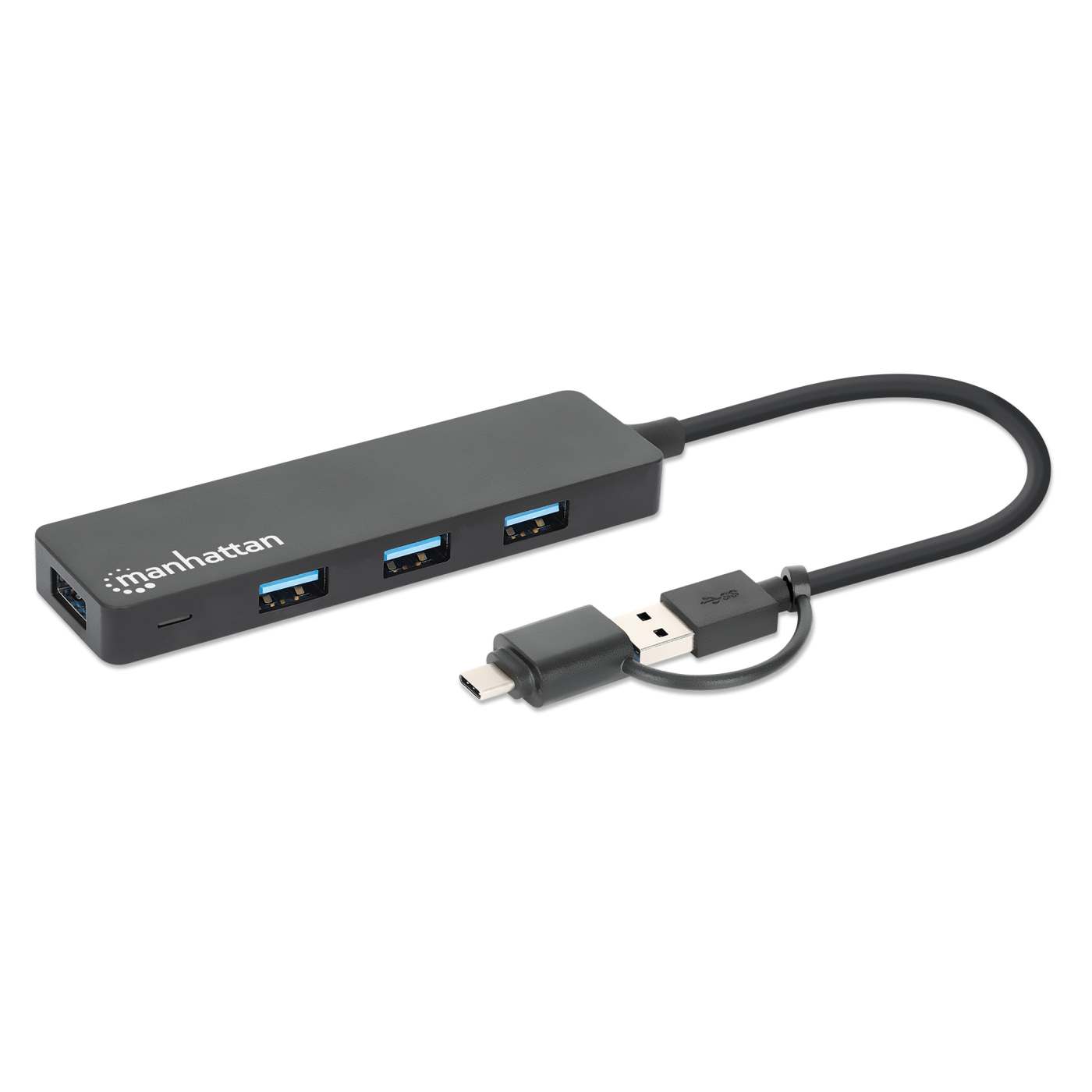 Hub de 4 puertos USB-A 3.2 Gen 1 con conector adaptable de USB-A a USB-C Image 3
