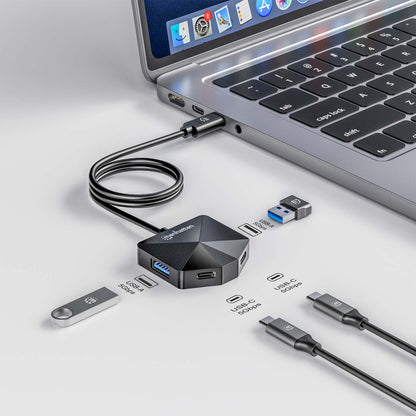 Hub USB-C 3.2 con 4 puertos 2 USB-A y 2 USB-C Image 3