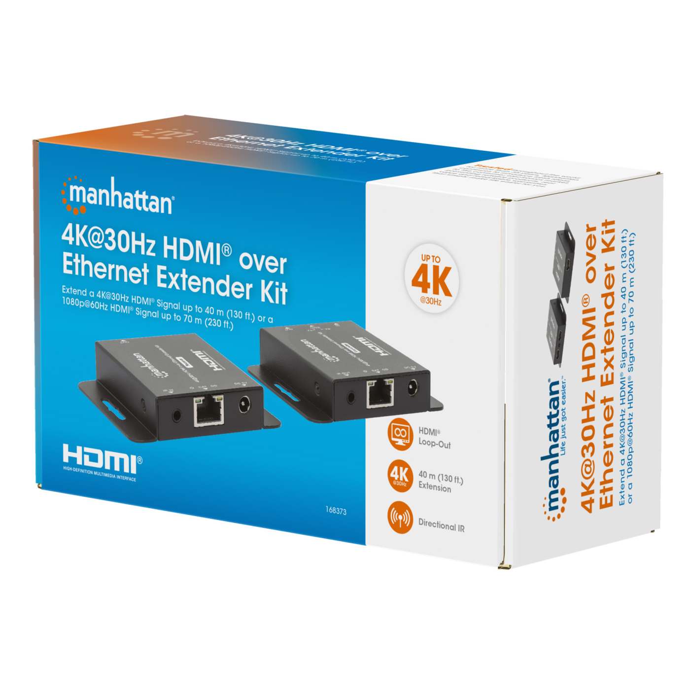 Kit extensor de HDMI sobre Ethernet 4K@30Hz Packaging Image 2