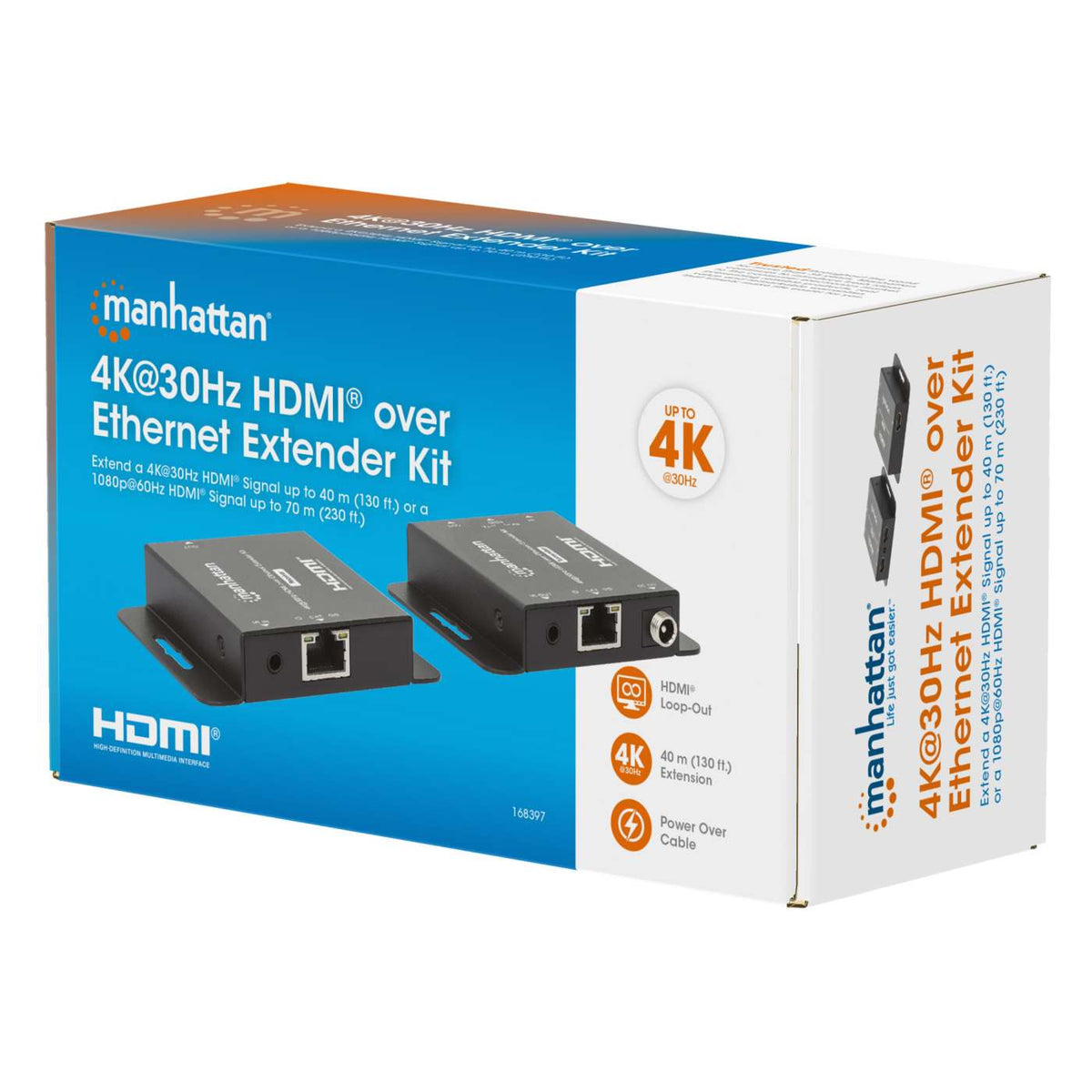 Kit Extensor HDMI 4K sobre Cable Cat6 hasta 70 m Packaging Image 2