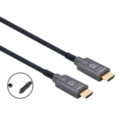 4K@60Hz Cable óptico activo HDMI blindado de alta velocidad para exteriores con enrollacable Image 2
