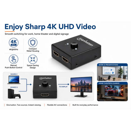 Switch bidireccional HDMI 4K de 2 puertos Image 9