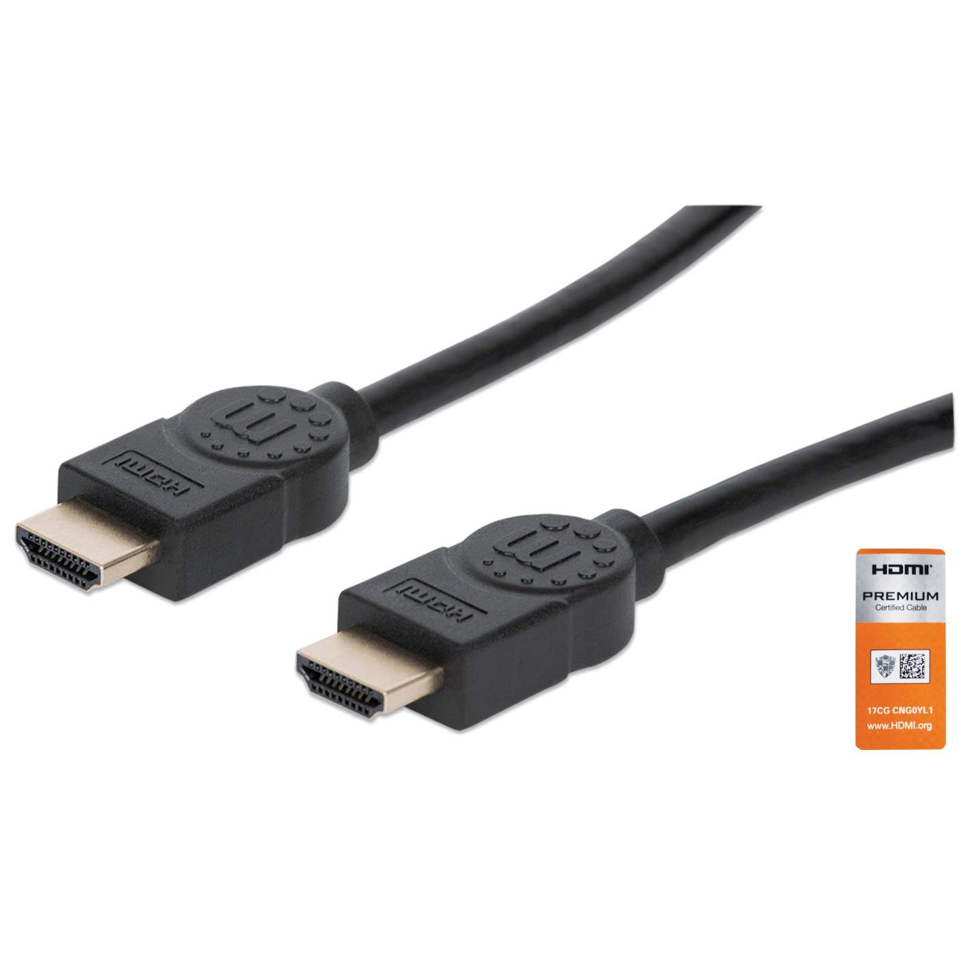 MH HDMI-Pre with ethernet M-M Black CCS #30 3.3ft/1m Image 1