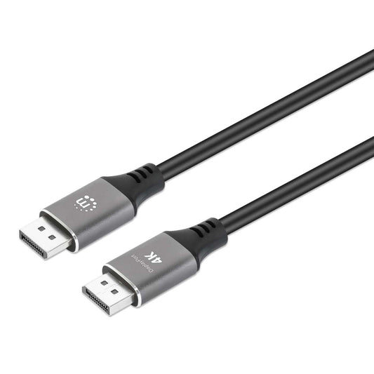 MH 4K@60Hz DisplayPort Monitor Cable, DisplayPort Male / DisplayPort Male, 1m (3.3 ft.), Black Image 1