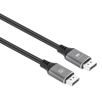MH 4K@60Hz DisplayPort Monitor Cable, DisplayPort Male / DisplayPort Male, 1m (3.3 ft.), Black Image 3
