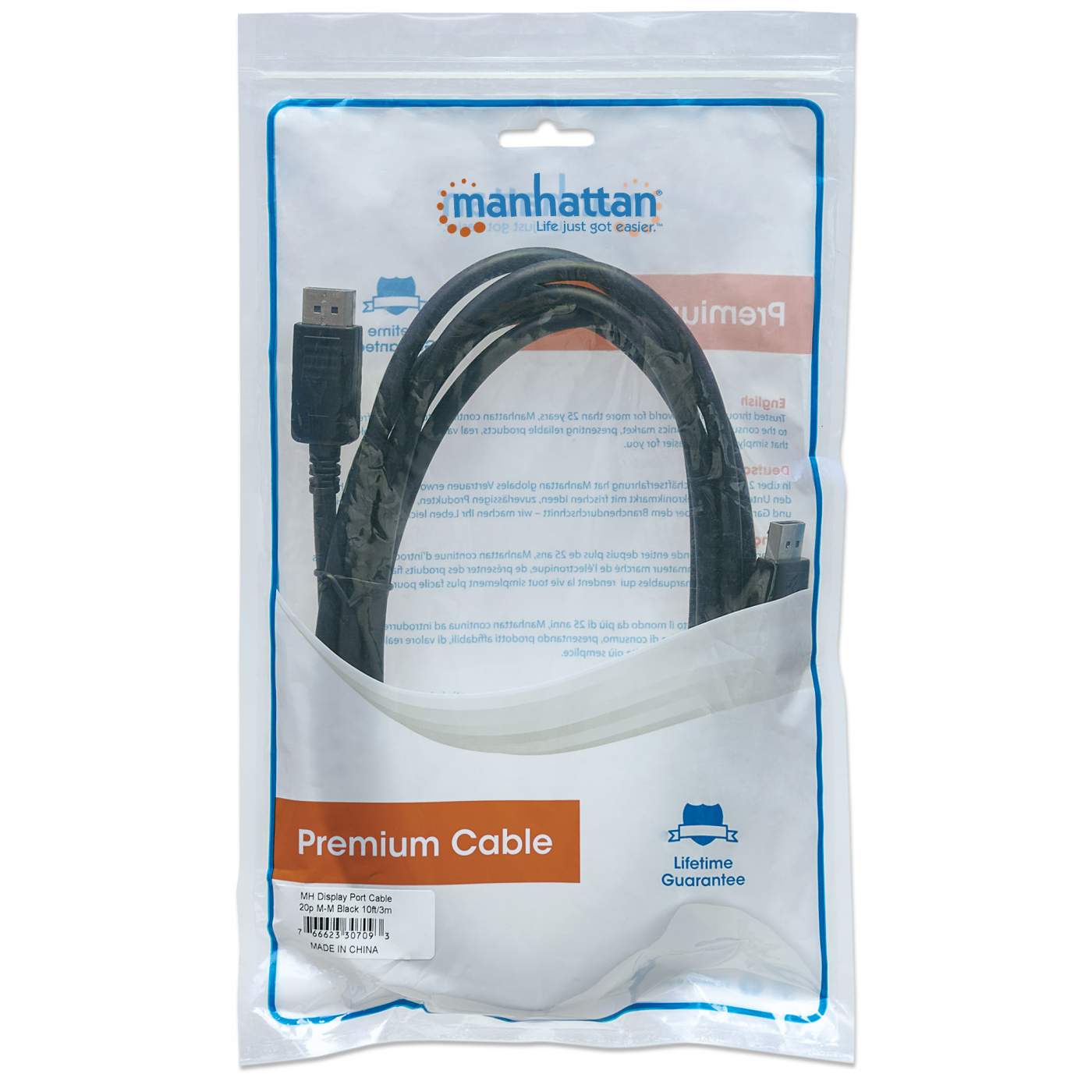 Cable DisplayPort v1.2 4K@60Hz 3 m Packaging Image 2