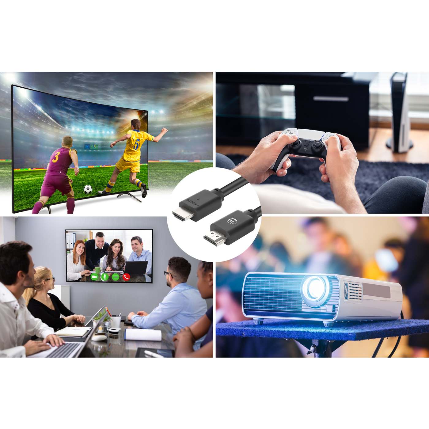 Cable HDMI de alta velocidad 4K@60Hz con Ethernet, 7,5 m (25 ft) Image 5